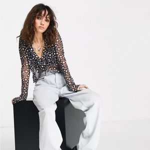 Free people marnie top with tie new with tags